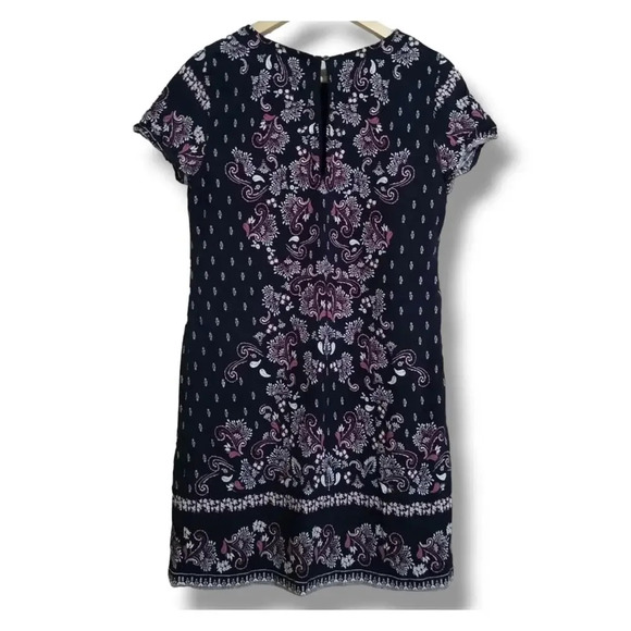 Abercrombie & Fitch women's multicolor paisley pattern short sleeve dress - xsp - Picture 2 of 9